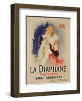 Reproduction of a Poster Advertising "La Diaphane"-Jules Chéret-Framed Giclee Print