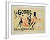 Reproduction of a Poster Advertising "La Gomme," by Felicien Champsaur-Jules Chéret-Framed Giclee Print