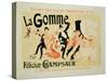 Reproduction of a Poster Advertising "La Gomme," by Felicien Champsaur-Jules Chéret-Stretched Canvas