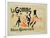 Reproduction of a Poster Advertising "La Gomme," by Felicien Champsaur-Jules Chéret-Framed Premium Giclee Print