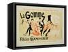 Reproduction of a Poster Advertising "La Gomme," by Felicien Champsaur-Jules Chéret-Framed Stretched Canvas