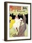 Reproduction of a Poster Advertising "La Goulue" at the Moulin Rouge, Paris-Henri de Toulouse-Lautrec-Framed Giclee Print