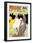 Reproduction of a Poster Advertising "La Goulue" at the Moulin Rouge, Paris-Henri de Toulouse-Lautrec-Framed Giclee Print