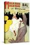 Reproduction of a Poster Advertising "La Goulue" at the Moulin Rouge, Paris-Henri de Toulouse-Lautrec-Stretched Canvas