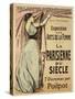 Reproduction of a Poster Advertising "La Parisienne Du Siecle"-Jean Louis Forain-Stretched Canvas