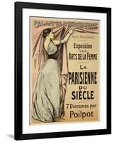 Reproduction of a Poster Advertising "La Parisienne Du Siecle"-Jean Louis Forain-Framed Giclee Print