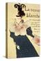 Reproduction of a Poster Advertising "La Revue Blanche", 1895-Henri de Toulouse-Lautrec-Stretched Canvas