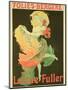Reproduction of a Poster Advertising "Loie Fuller" at the Folies-Bergere, 1893-Jules Chéret-Mounted Premium Giclee Print