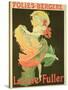 Reproduction of a Poster Advertising "Loie Fuller" at the Folies-Bergere, 1893-Jules Chéret-Stretched Canvas