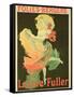Reproduction of a Poster Advertising "Loie Fuller" at the Folies-Bergere, 1893-Jules Chéret-Framed Stretched Canvas