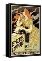 Reproduction of a Poster Advertising "Marquet Ink," 1892-Eugene Grasset-Framed Stretched Canvas