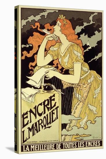 Reproduction of a Poster Advertising "Marquet Ink," 1892-Eugene Grasset-Stretched Canvas