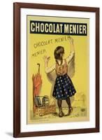 Reproduction of a Poster Advertising "Menier" Chocolate, 1893-Firmin Etienne Bouisset-Framed Giclee Print