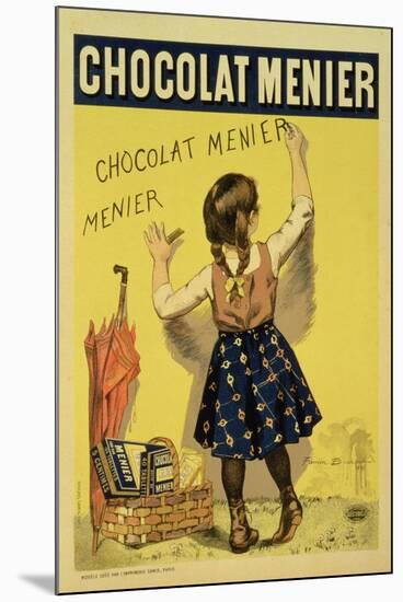 Reproduction of a Poster Advertising "Menier" Chocolate, 1893-Firmin Etienne Bouisset-Mounted Giclee Print