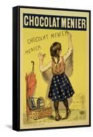 Reproduction of a Poster Advertising "Menier" Chocolate, 1893-Firmin Etienne Bouisset-Framed Stretched Canvas