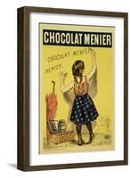 Reproduction of a Poster Advertising "Menier" Chocolate, 1893-Firmin Etienne Bouisset-Framed Giclee Print