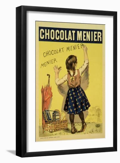 Reproduction of a Poster Advertising "Menier" Chocolate, 1893-Firmin Etienne Bouisset-Framed Giclee Print