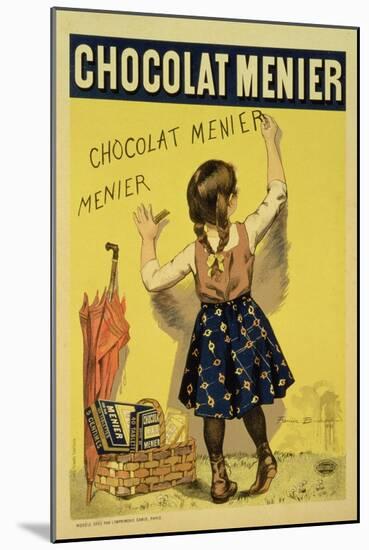 Reproduction of a Poster Advertising "Menier" Chocolate, 1893-Firmin Etienne Bouisset-Mounted Giclee Print