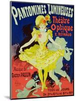 Reproduction of a Poster Advertising "Pantomimes Lumineuses" at the Musee Grevin, 1892-Jules Chéret-Mounted Giclee Print