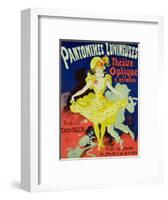 Reproduction of a Poster Advertising "Pantomimes Lumineuses" at the Musee Grevin, 1892-Jules Chéret-Framed Premium Giclee Print