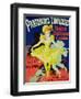 Reproduction of a Poster Advertising "Pantomimes Lumineuses" at the Musee Grevin, 1892-Jules Chéret-Framed Premium Giclee Print