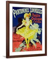 Reproduction of a Poster Advertising "Pantomimes Lumineuses" at the Musee Grevin, 1892-Jules Chéret-Framed Giclee Print