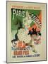 Reproduction of a Poster Advertising "Paris Courses"-Jules Chéret-Mounted Giclee Print