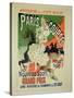 Reproduction of a Poster Advertising "Paris Courses"-Jules Chéret-Stretched Canvas