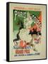 Reproduction of a Poster Advertising "Paris Courses"-Jules Chéret-Framed Stretched Canvas