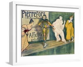 Reproduction of a Poster Advertising 'Pierrefort Artistic Posters', Rue Bonaparte, 1897-Henri Gabriel Ibels-Framed Giclee Print