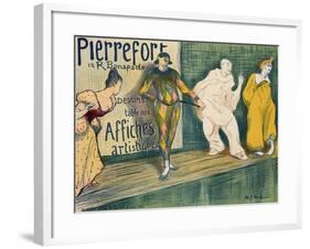 Reproduction of a Poster Advertising 'Pierrefort Artistic Posters', Rue Bonaparte, 1897-Henri Gabriel Ibels-Framed Giclee Print