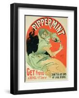 Reproduction of a Poster Advertising "Pippermint," 1899-Jules Chéret-Framed Giclee Print