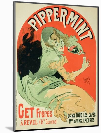 Reproduction of a Poster Advertising "Pippermint," 1899-Jules Chéret-Mounted Giclee Print