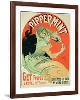 Reproduction of a Poster Advertising "Pippermint," 1899-Jules Chéret-Framed Giclee Print