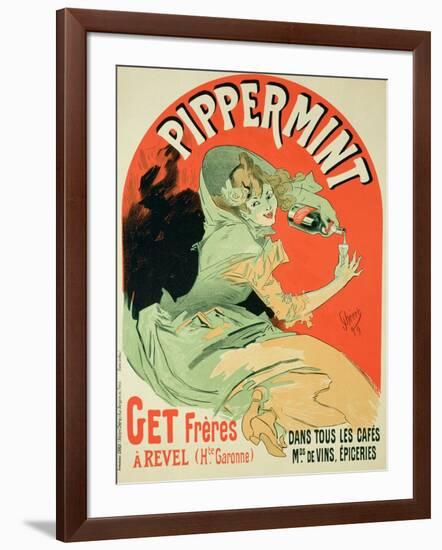 Reproduction of a Poster Advertising "Pippermint," 1899-Jules Chéret-Framed Giclee Print