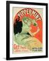 Reproduction of a Poster Advertising "Pippermint," 1899-Jules Chéret-Framed Giclee Print