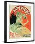 Reproduction of a Poster Advertising "Pippermint," 1899-Jules Chéret-Framed Giclee Print