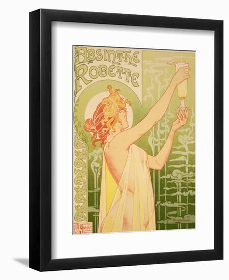 Reproduction of a Poster Advertising 'Robette Absinthe', 1896-Privat Livemont-Framed Premium Giclee Print