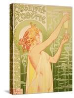 Reproduction of a Poster Advertising 'Robette Absinthe', 1896-Privat Livemont-Stretched Canvas