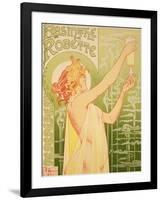 Reproduction of a Poster Advertising 'Robette Absinthe', 1896-Privat Livemont-Framed Giclee Print