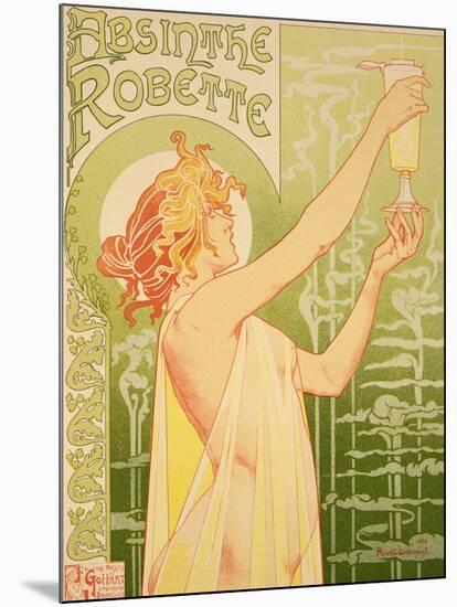 Reproduction of a Poster Advertising 'Robette Absinthe', 1896-Privat Livemont-Mounted Giclee Print