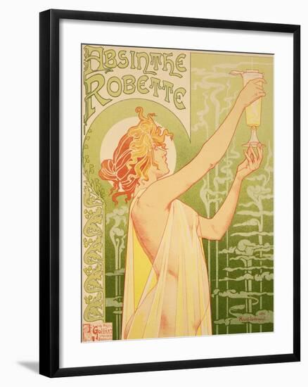 Reproduction of a Poster Advertising 'Robette Absinthe', 1896-Privat Livemont-Framed Giclee Print