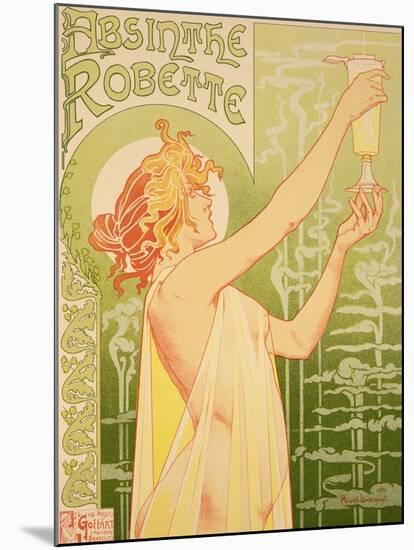 Reproduction of a Poster Advertising 'Robette Absinthe', 1896-Privat Livemont-Mounted Giclee Print