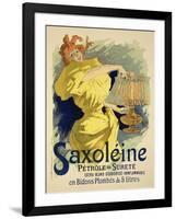 Reproduction of a Poster Advertising "Saxoleine," Safe Parrafin Oil, 1896-Jules Chéret-Framed Giclee Print