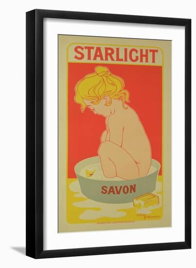 Reproduction of a Poster Advertising "Starlight Soap," 1899-Henri Georges Jean Isidore Meunier-Framed Giclee Print