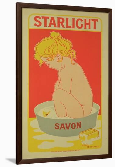 Reproduction of a Poster Advertising "Starlight Soap," 1899-Henri Georges Jean Isidore Meunier-Framed Giclee Print