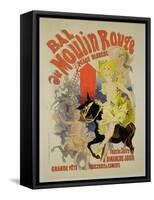 Reproduction of a Poster Advertising the "Bal Au Moulin Rouge," 1889-Jules Chéret-Framed Stretched Canvas