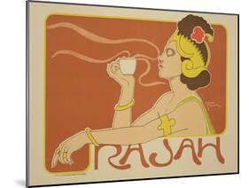 Reproduction of a Poster Advertising the "Cafe Rajah," 1897-Henri Georges Jean Isidore Meunier-Mounted Giclee Print