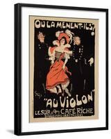 Reproduction of a Poster Advertising the "Cafe Riche," Boulevard Des Italiens, 1897-Jules-Alexandre Grün-Framed Giclee Print