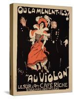 Reproduction of a Poster Advertising the "Cafe Riche," Boulevard Des Italiens, 1897-Jules-Alexandre Grün-Stretched Canvas